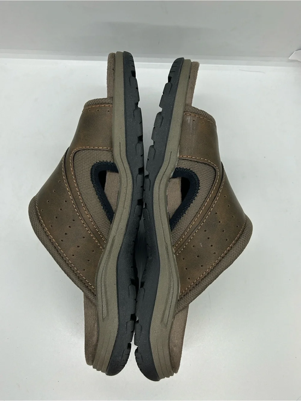 Earth Spirit Mens Brown Gelron Cushion Slide Sandals Size 11 US